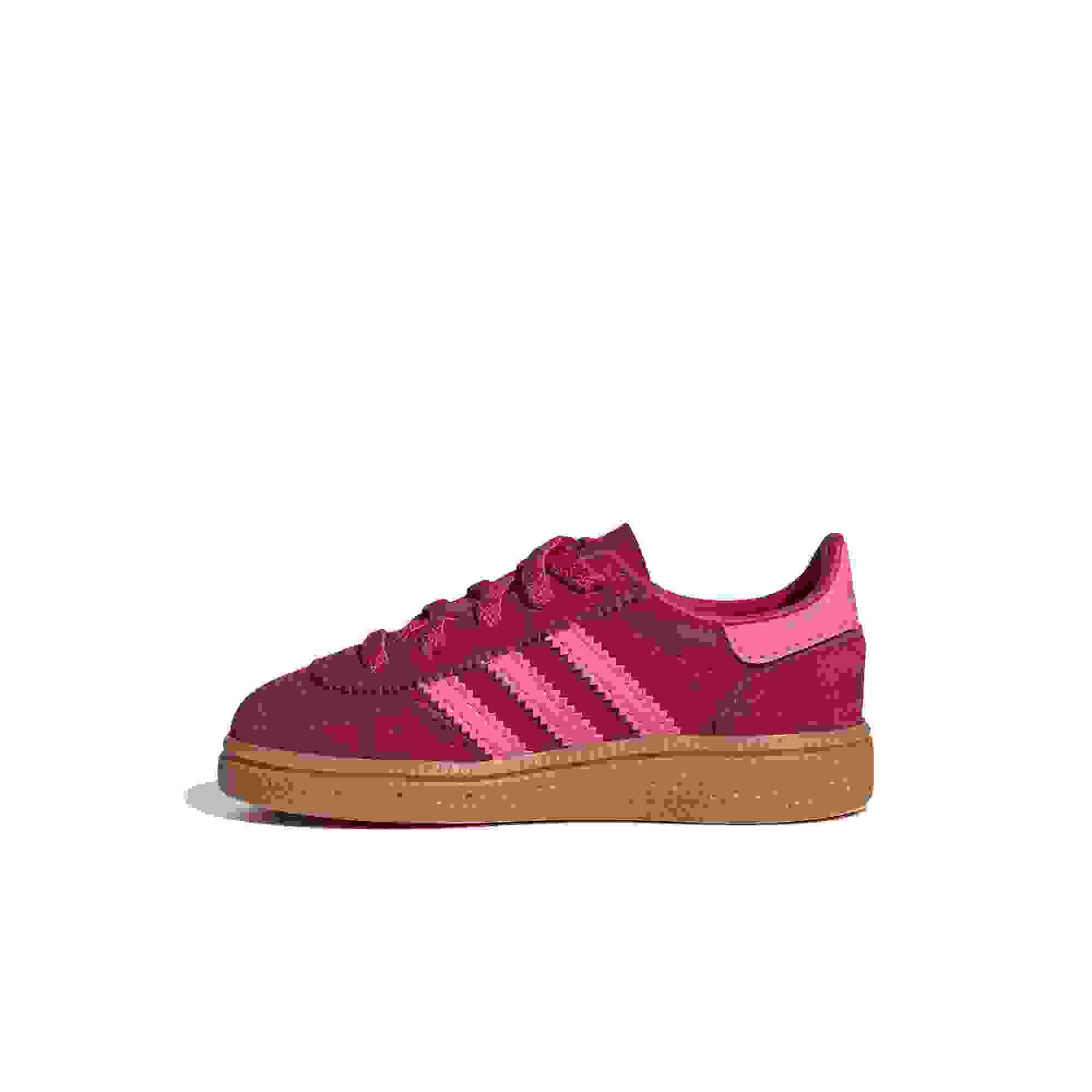 adidas Originals Handball Spezial Toddler Girls' "Ruby Red/Lucid Pink/Gum" Shoe